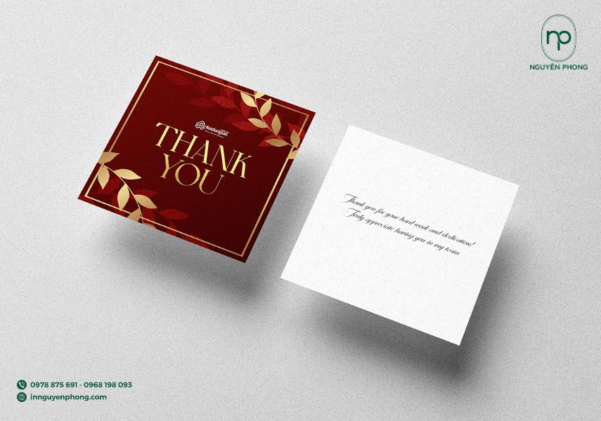 thiệp cảm ơn cho trọn bộ sản phẩm nho khô